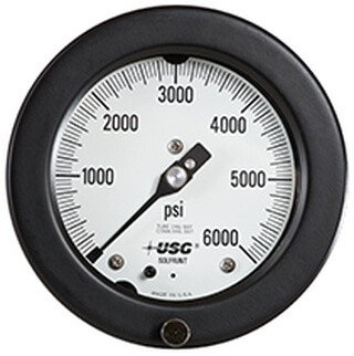 Ametek 1933 150382 Process Pressure Gauge - 0-3500 psi Aluminum Safety Case
